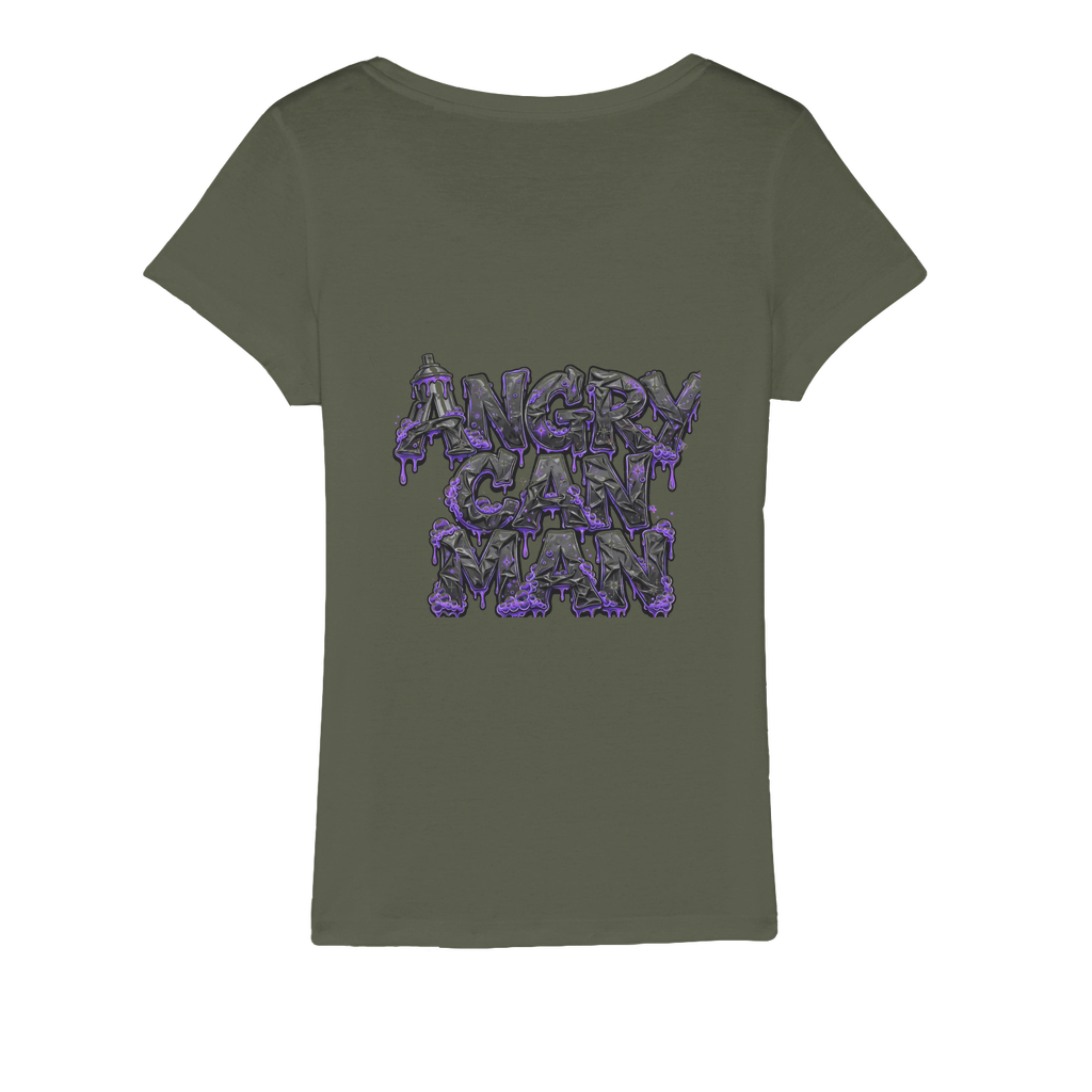 ANGRY CAN MAN 3.0 Organic Jersey Womens T-Shirt