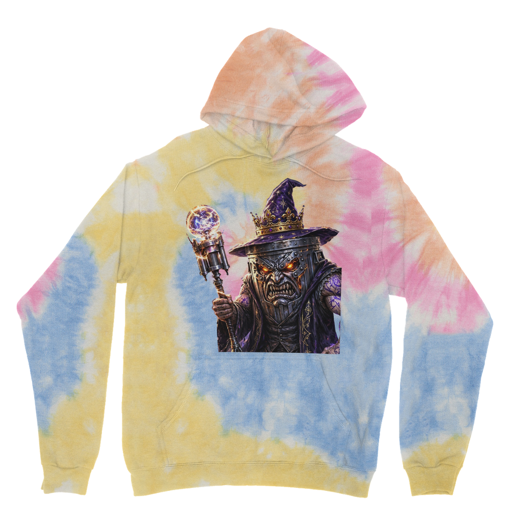 angry can man Tie Dye Hoodie