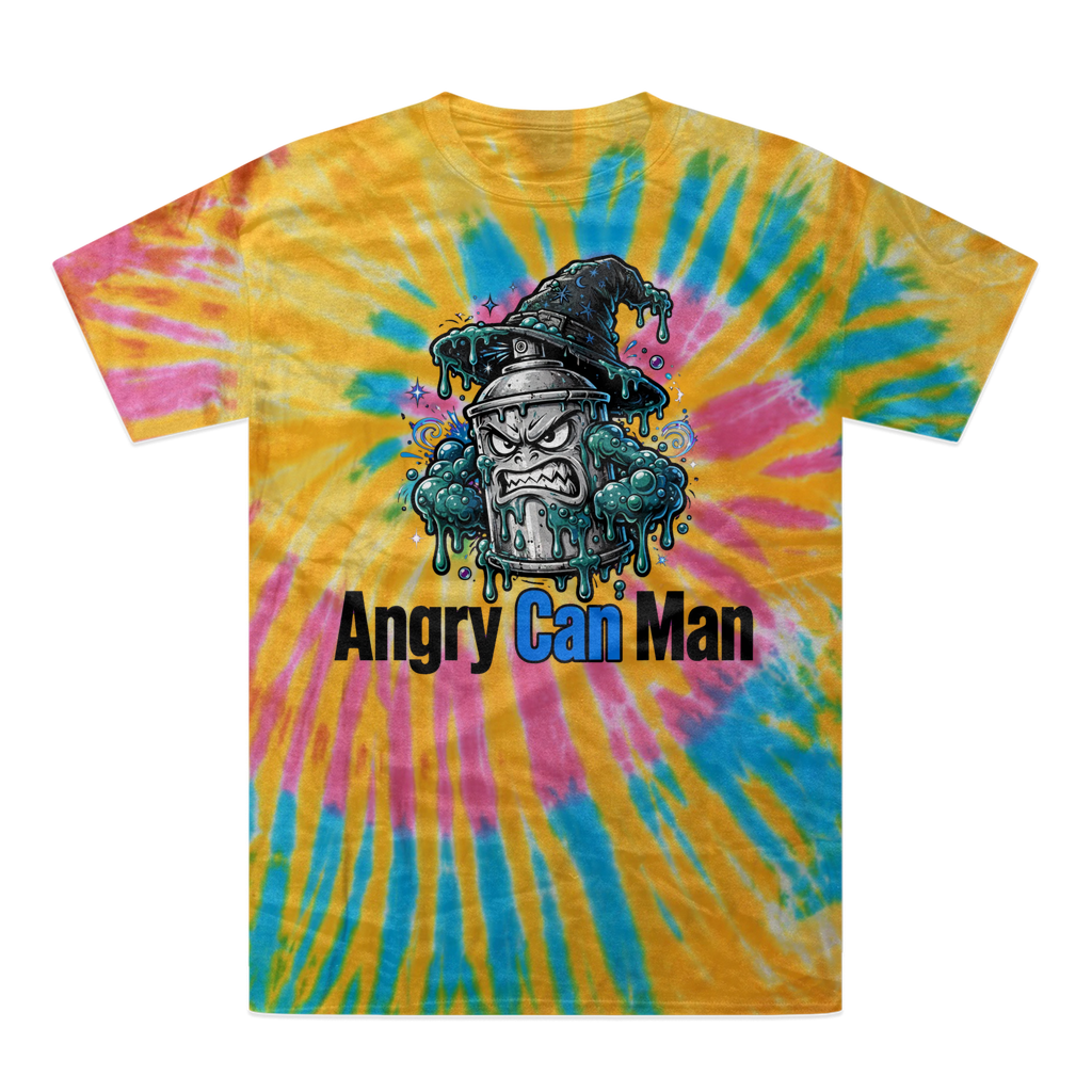 angry can man Tie-Dye T-Shirt
