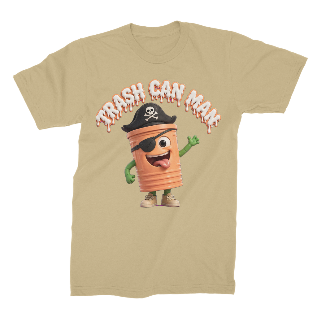 TRASH CAN MAN Unisex Cotton T-Shirt