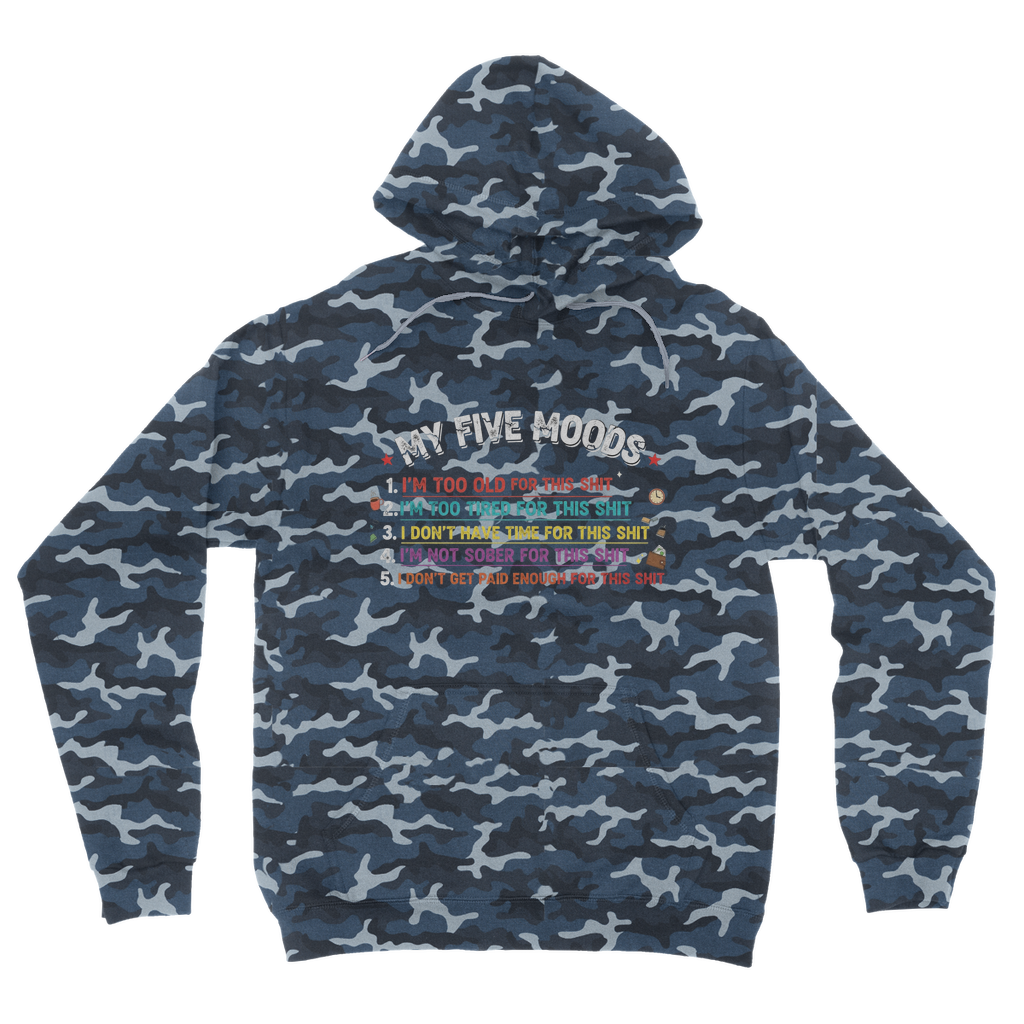 SARCASM 105 Camouflage Adult Hoodie