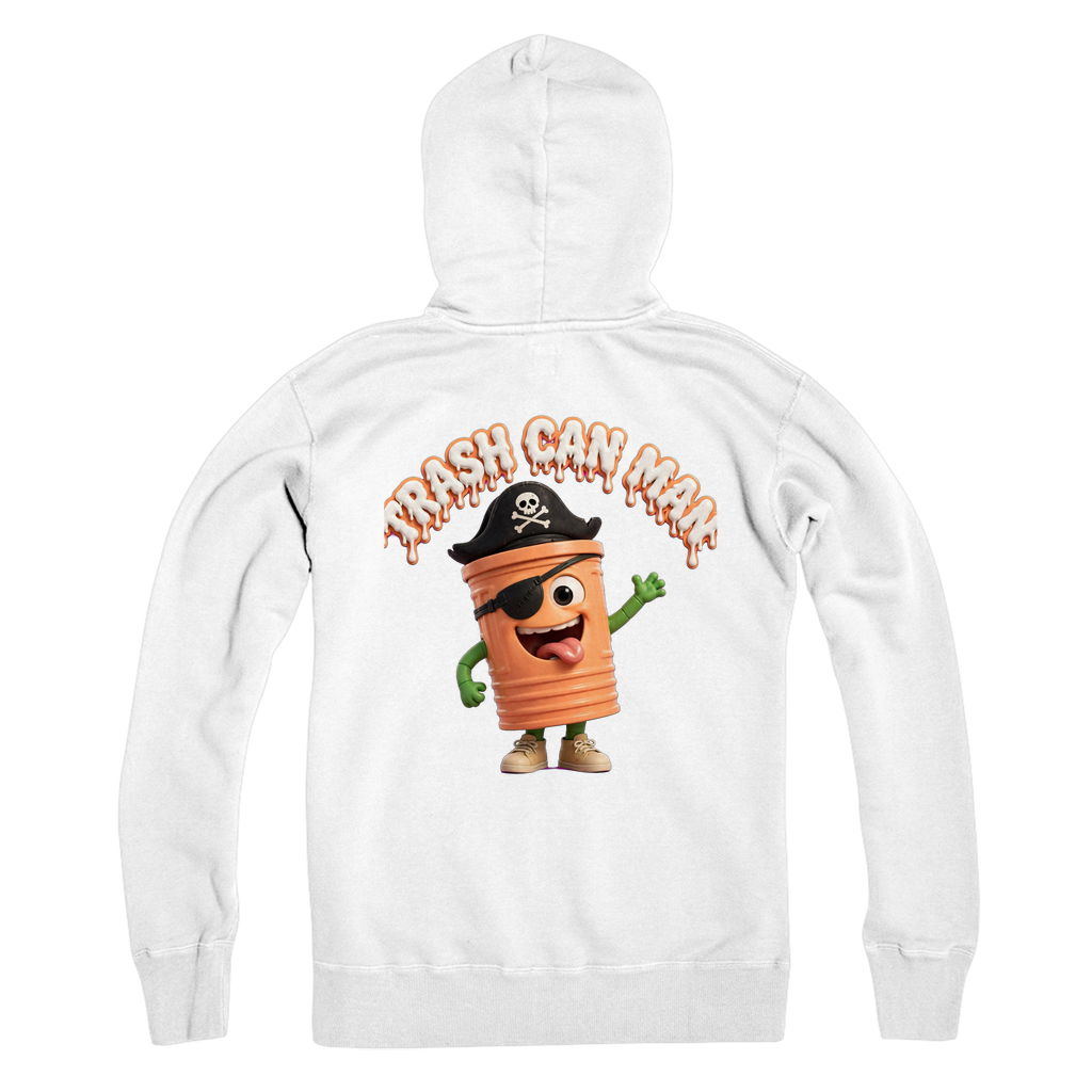 TRASH CAN MAN Premium Adult Zip Hoodie