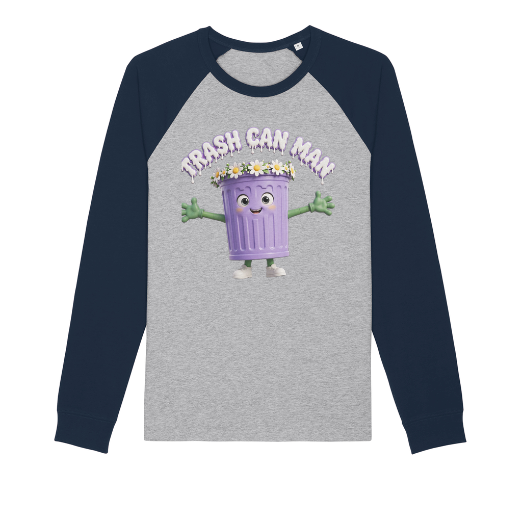 TRASH CAN MAN Premium Raglan Long Sleeve Shirt