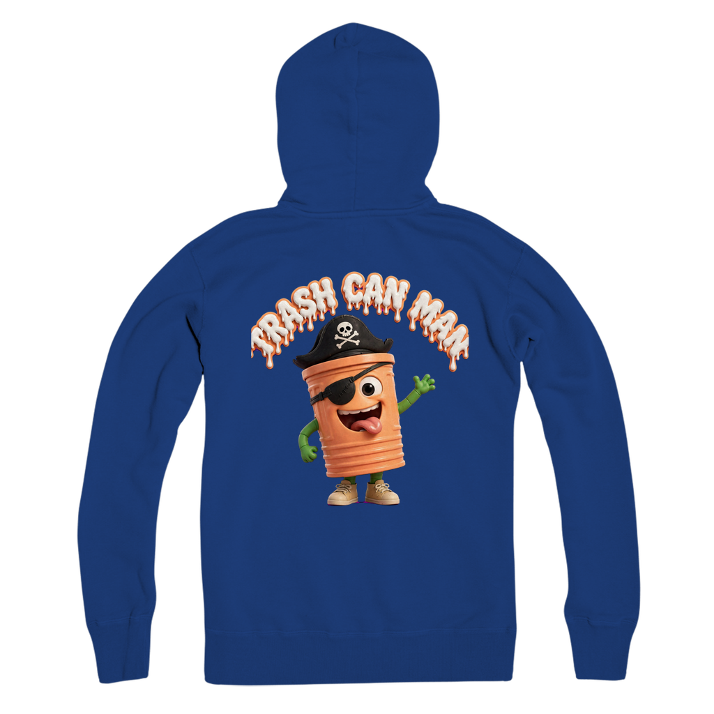 TRASH CAN MAN Premium Adult Zip Hoodie