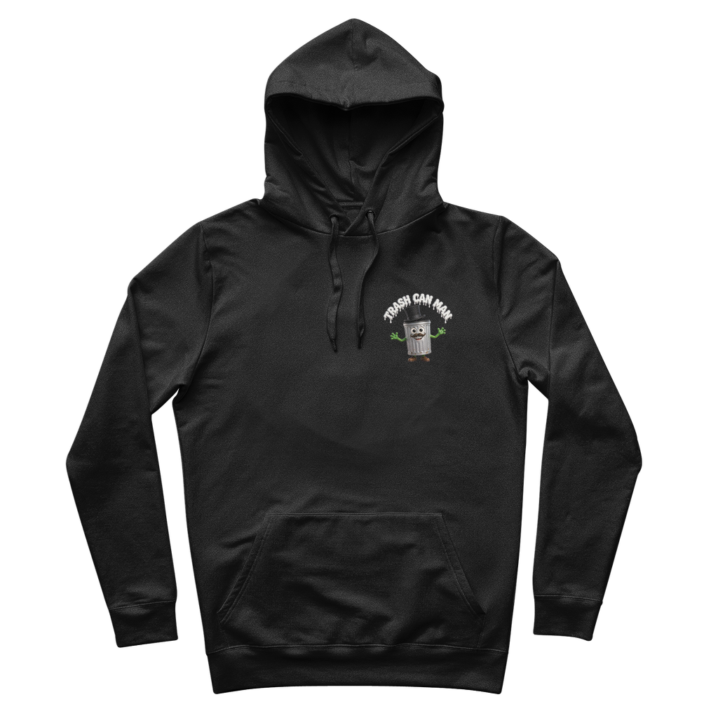 TRASH CAN MAN 100% Organic Cotton Hoodie