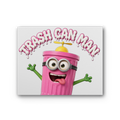 TRASH CAN MAN Premium Stretched Canvas