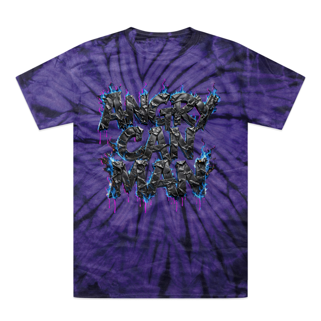 angry can man Tonal Spider Tie-Dye T-Shirt