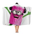 TRASH CAN MAN Classic Adult Hooded Blanket