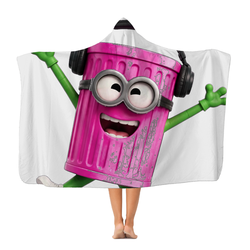 TRASH CAN MAN Classic Adult Hooded Blanket