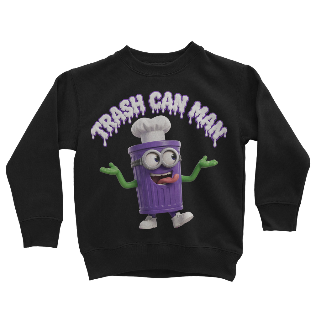 TRASH CAN MAN Classic Kids Sweatshirt