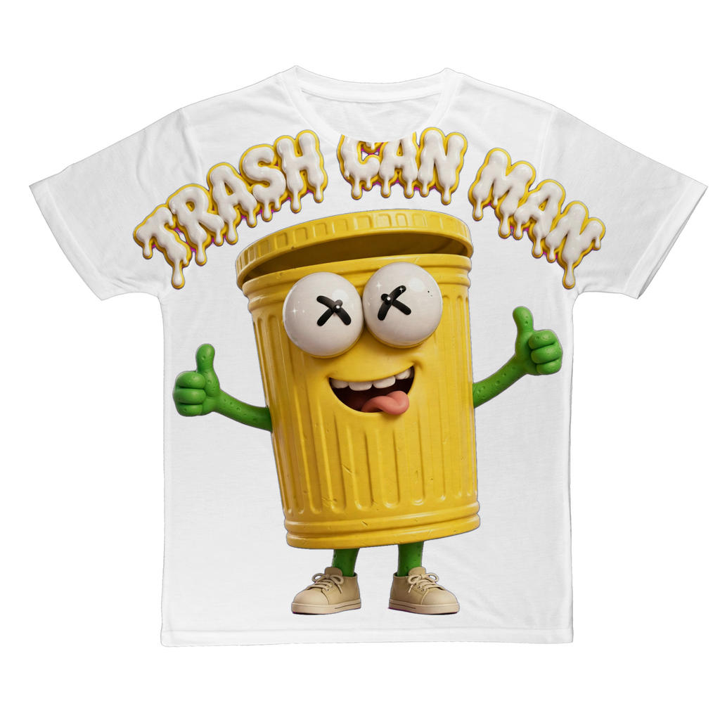 TRASH CAN MAN Classic Sublimation Adult T-Shirt