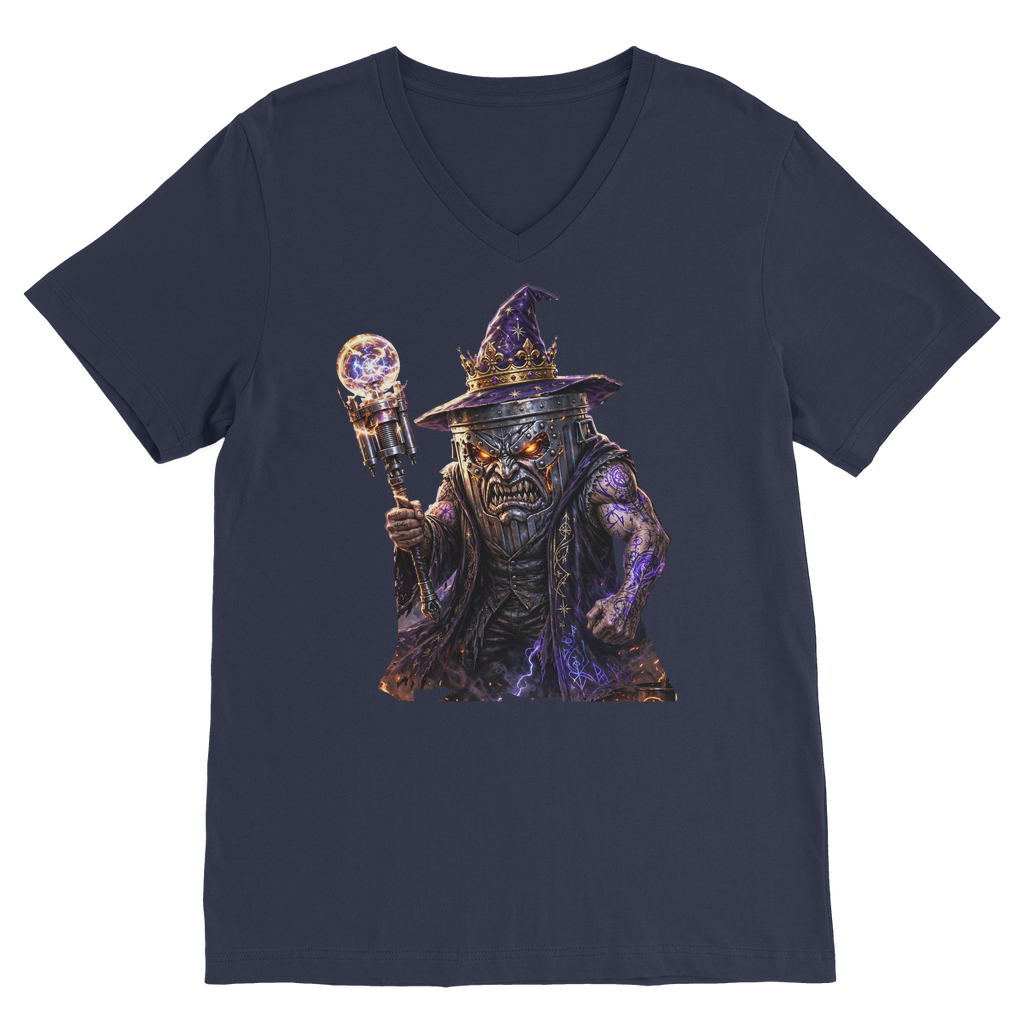 angry can man Premium V-Neck T-Shirt