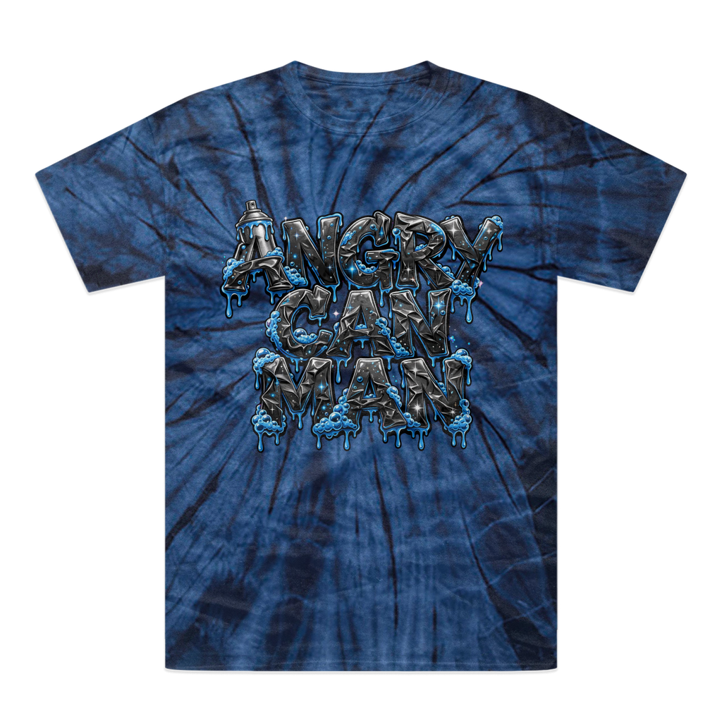 ANGRY CAN MAN 2.0 Tonal Spider Tie-Dye T-Shirt