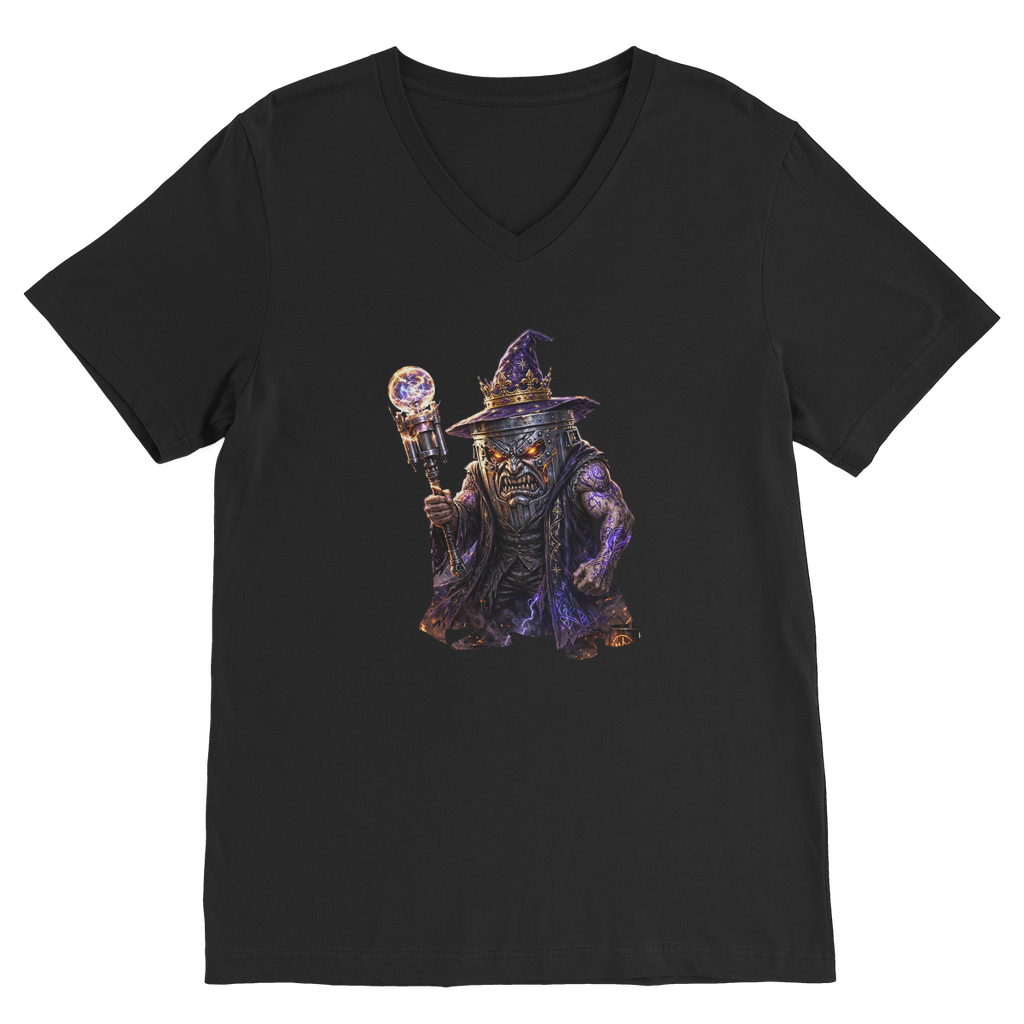 angry can man Classic V-Neck T-Shirt
