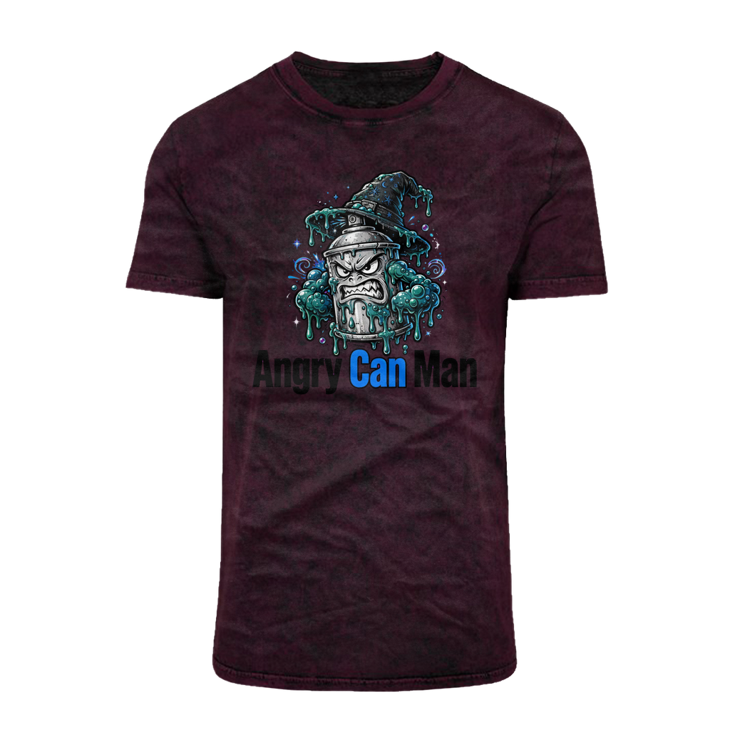 ANGRY CAN MAN 2.0 Acid Washed T-Shirt