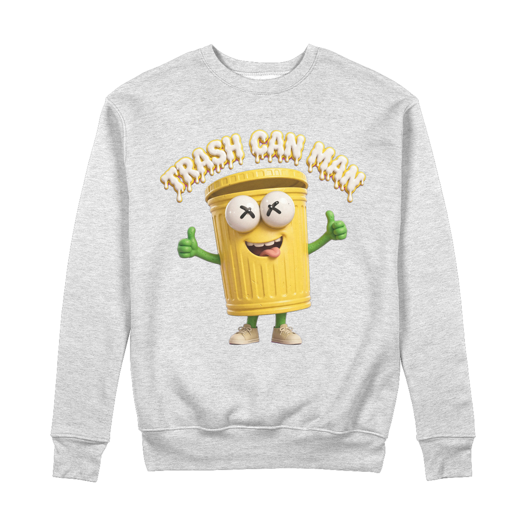 TRASH CAN MAN 100% Organic Cotton Sweatshirt
