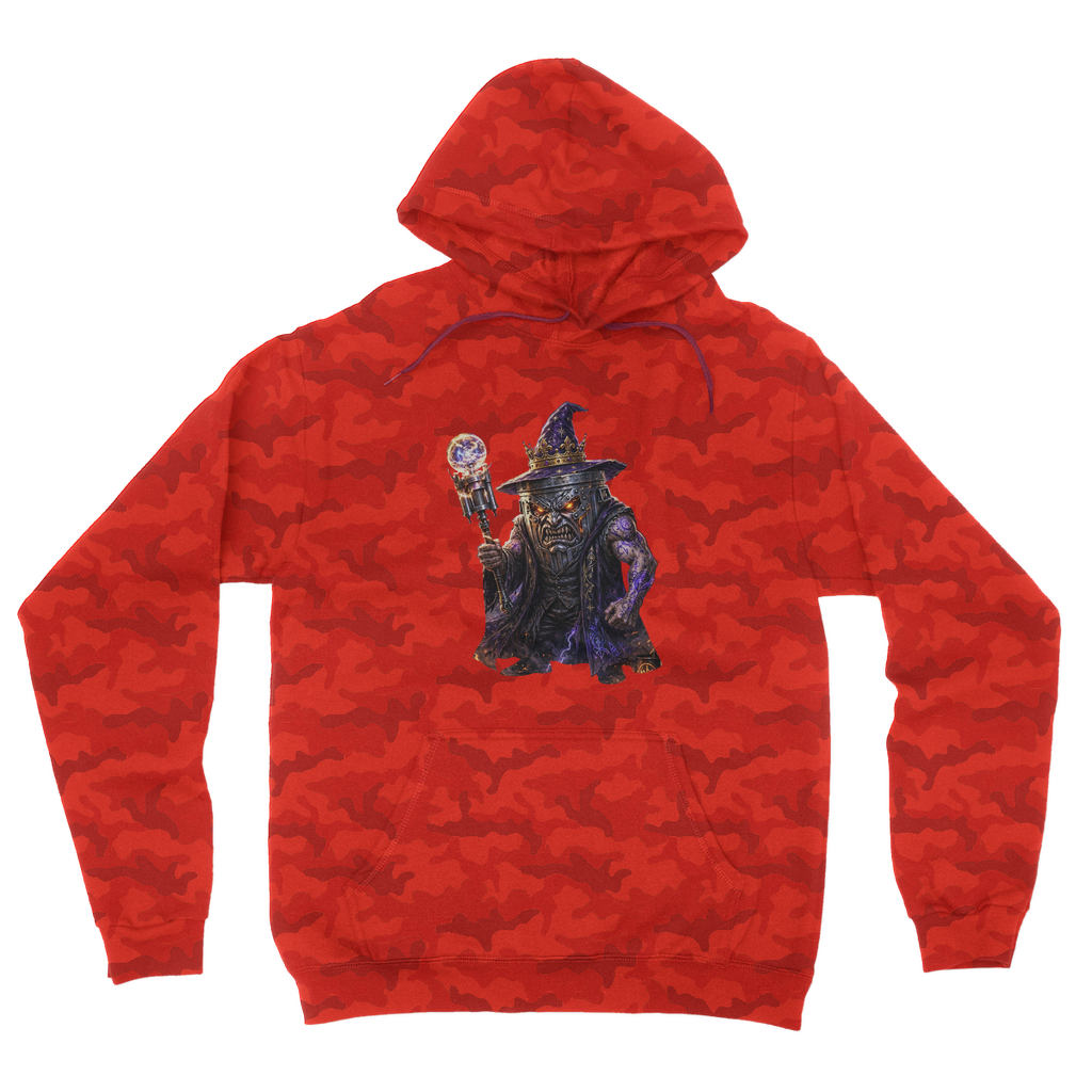 angry can man Camouflage Adult Hoodie