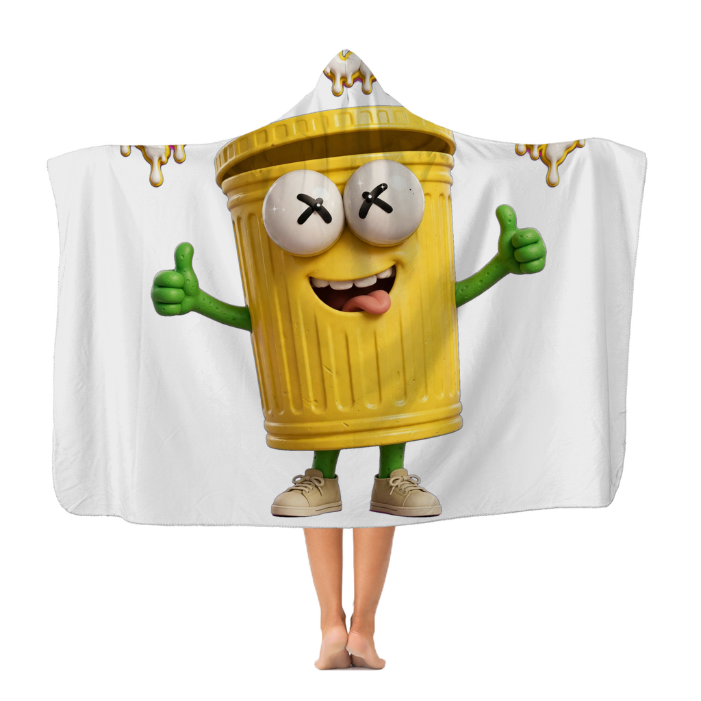TRASH CAN MAN Premium Adult Hooded Blanket