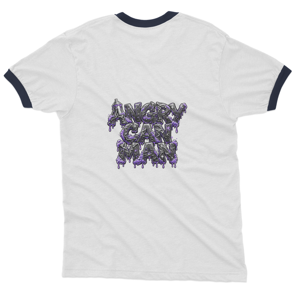 ANGRY CAN MAN 3.0 Adult Ringer T-Shirt