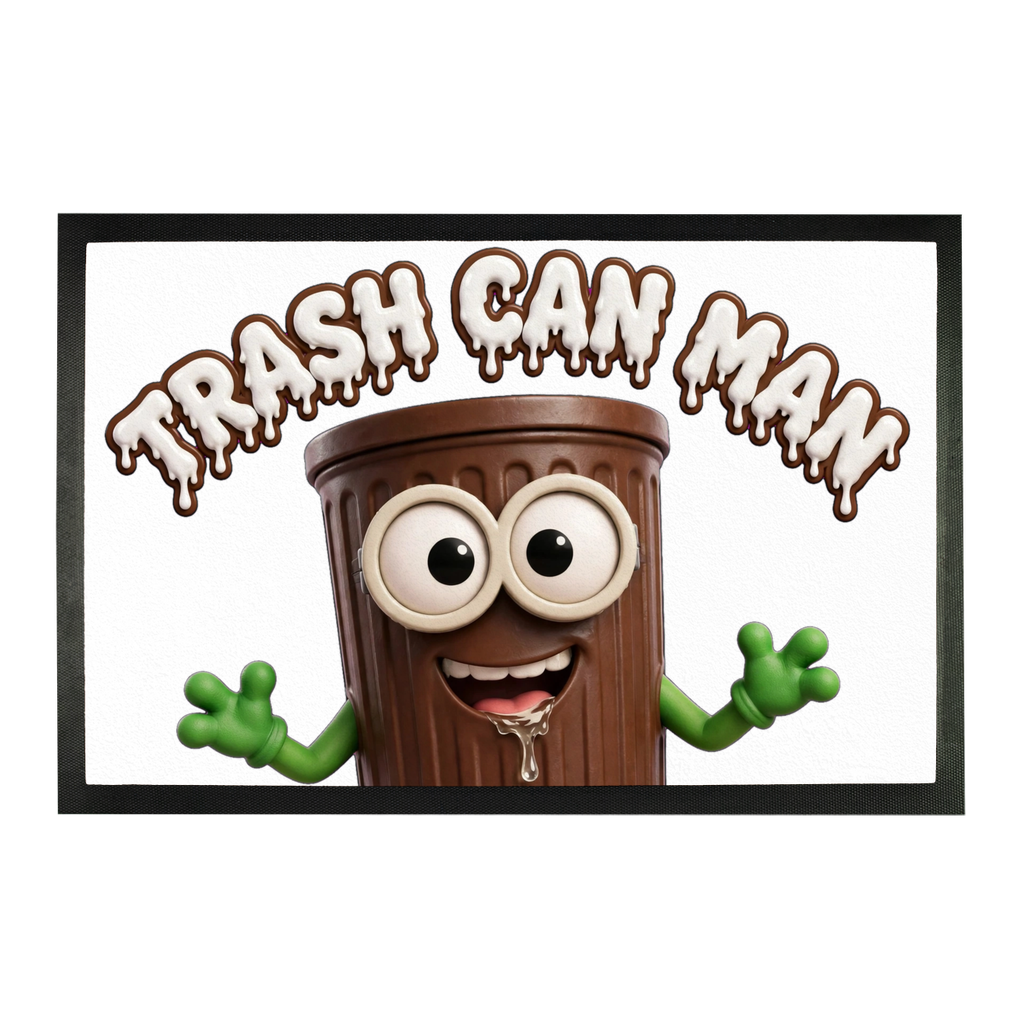TRASH CAN MAN Sublimation Doormat