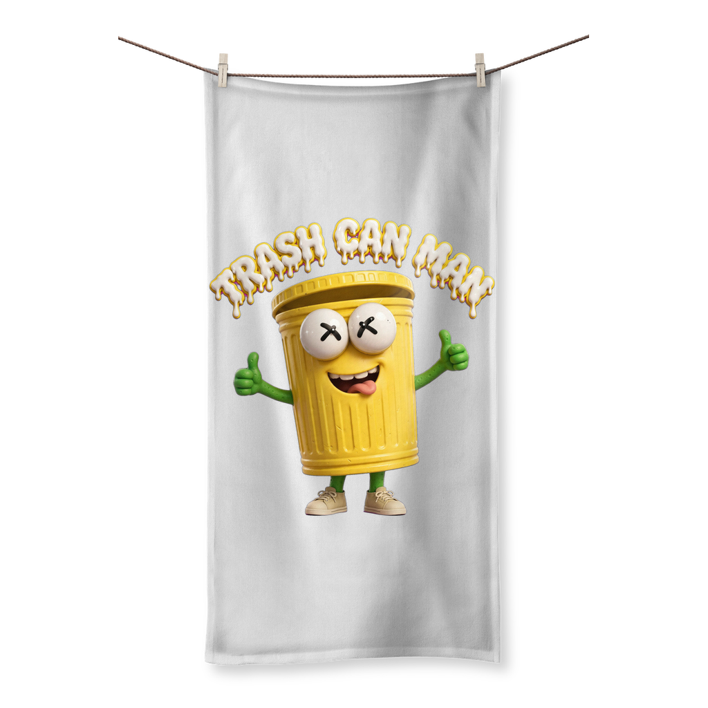 TRASH CAN MAN Sublimation All Over Towel