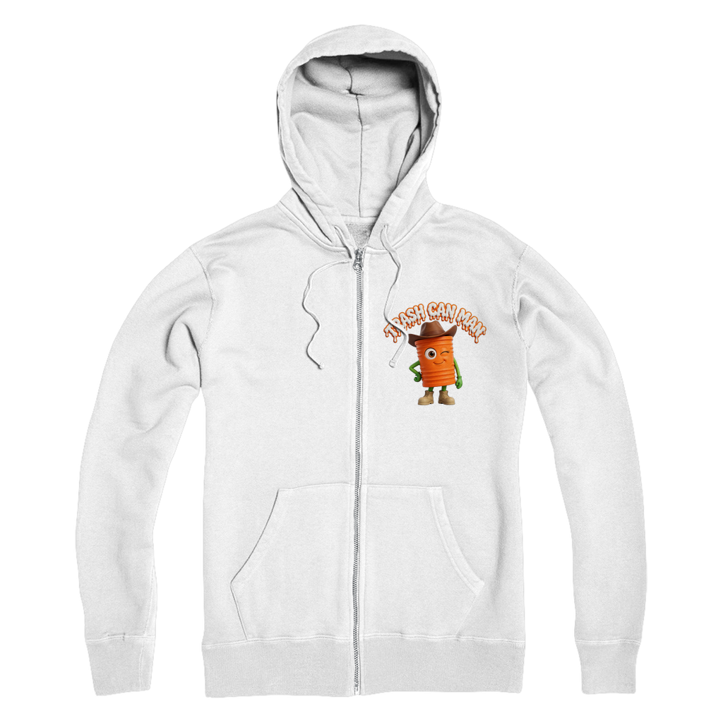 TRASH CAN MAN Premium Adult Zip Hoodie