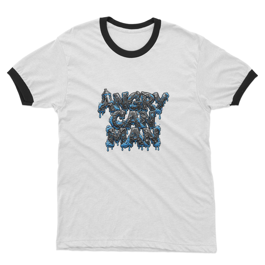 ANGRY CAN MAN 2.0 Adult Ringer T-Shirt