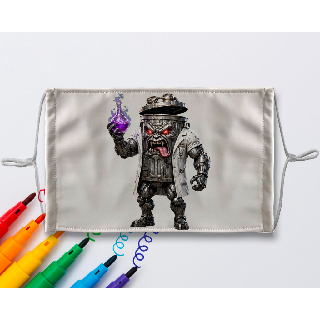 ANGRY CAN MAN 3.0 Sublimation Colouring Face Mask