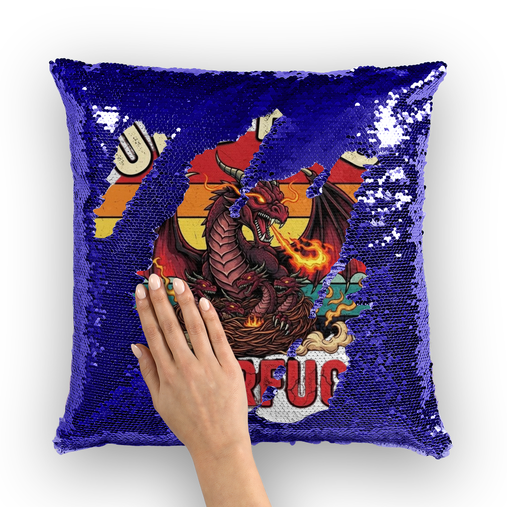 SARCASM 105 Sequin Cushion Cover