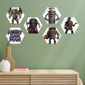 ANGRY CAN MAN 3.0 Hexagon Wall Tiles Set of 6