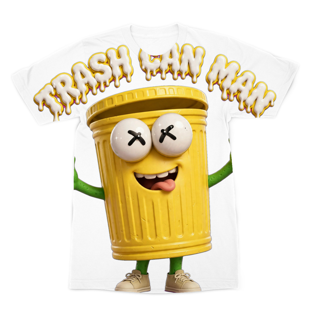 TRASH CAN MAN Premium Sublimation Adult T-Shirt
