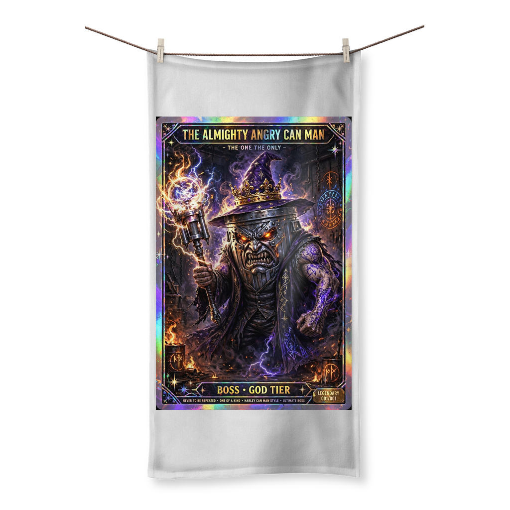 ANGRY CAN MAN 2.0 Sublimation All Over Towel