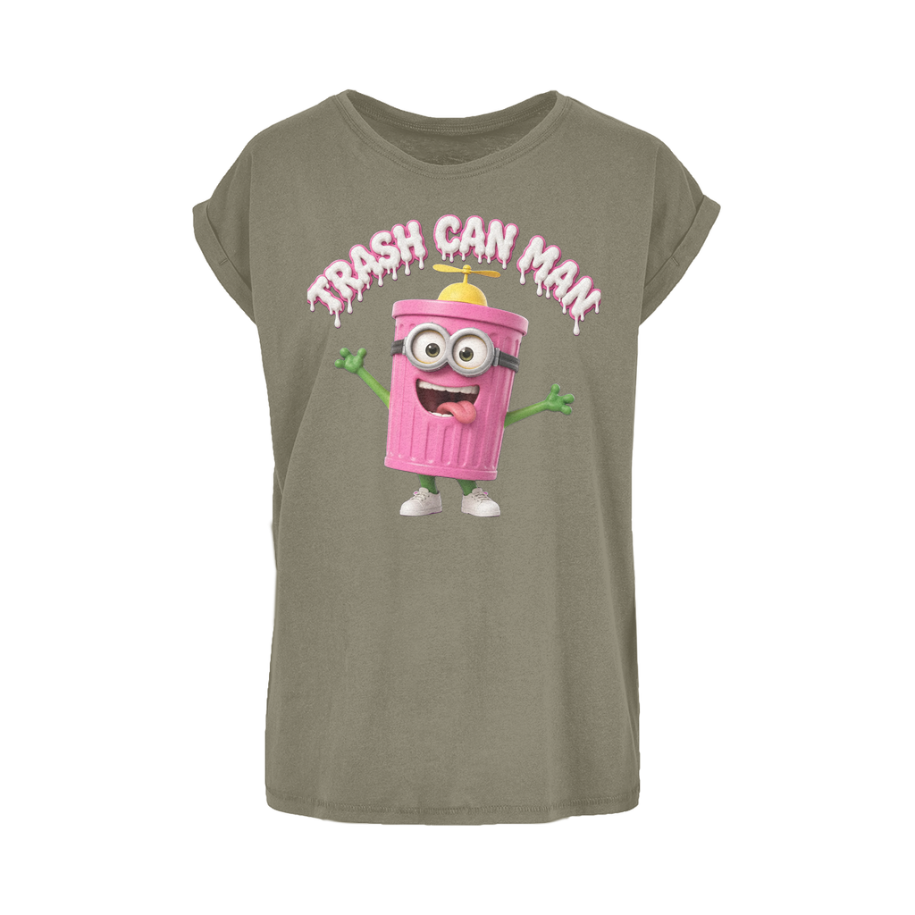 TRASH CAN MAN Women's Extended Shoulder T-Shirt XS-5XL