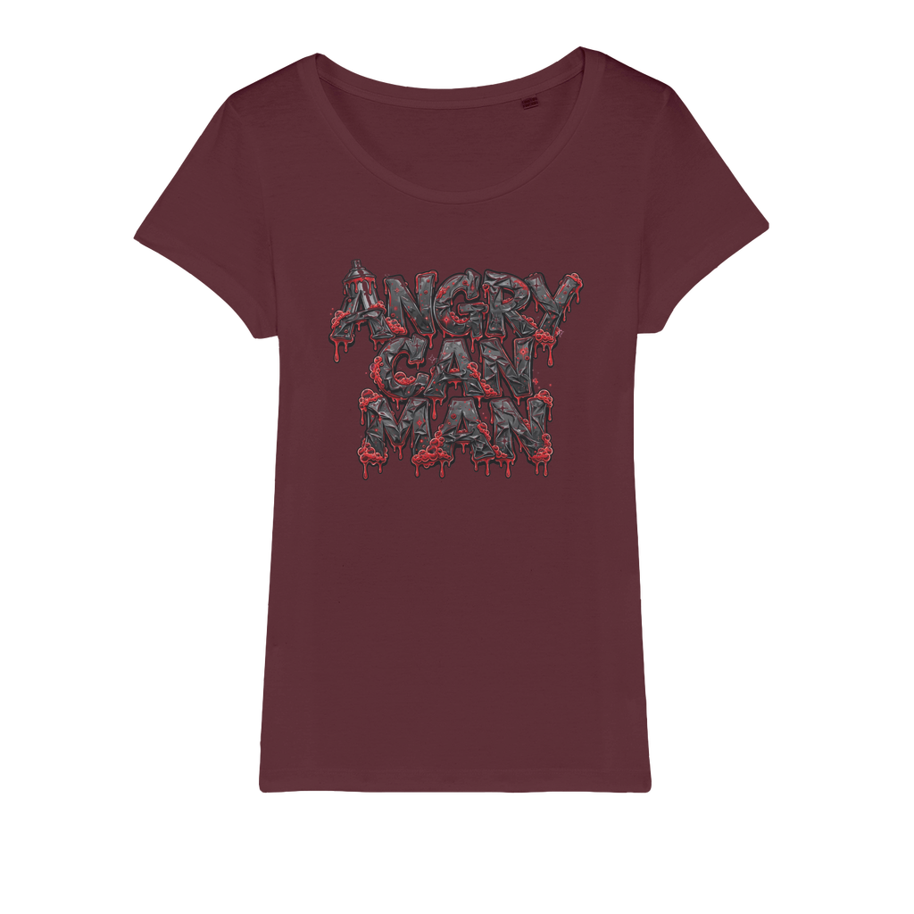 ANGRY CAN MAN 2.0 Organic Jersey Womens T-Shirt
