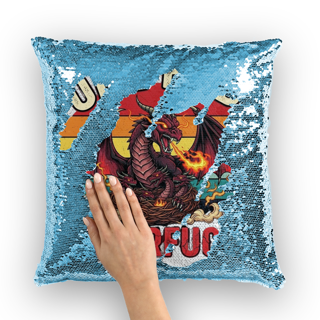 SARCASM 105 Sequin Cushion Cover
