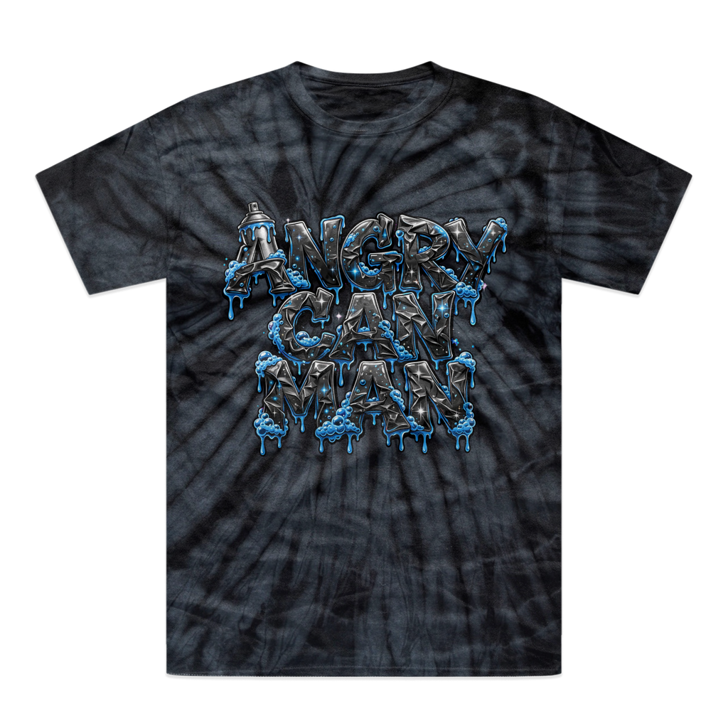 ANGRY CAN MAN 2.0 Tonal Spider Tie-Dye T-Shirt