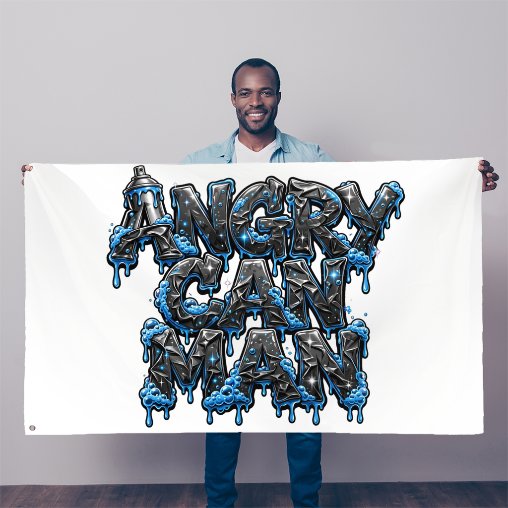 ANGRY CAN MAN 2.0 Sublimation Flag