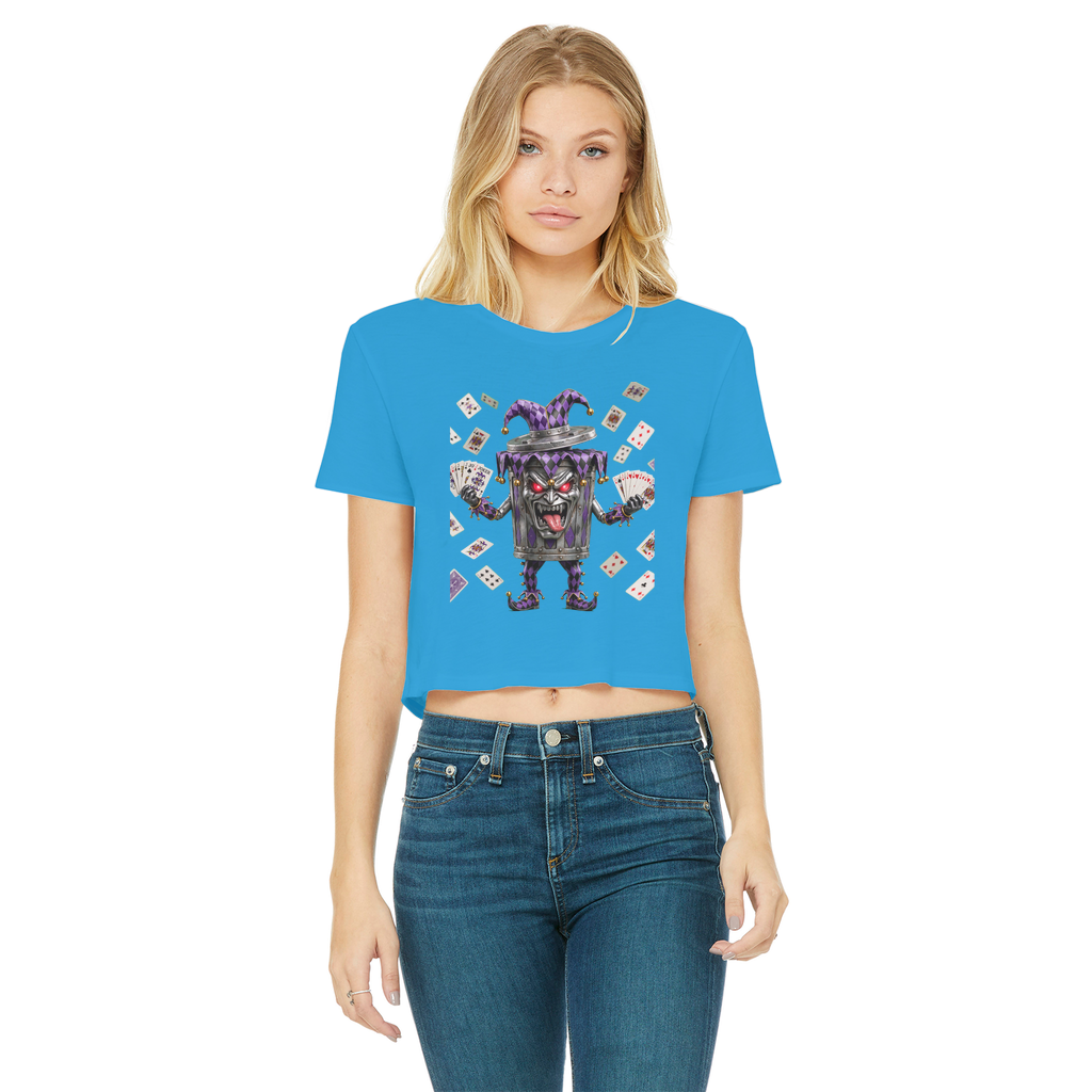 ANGRY CAN MAN 2.0 Classic Women's Cropped Raw Edge T-Shirt