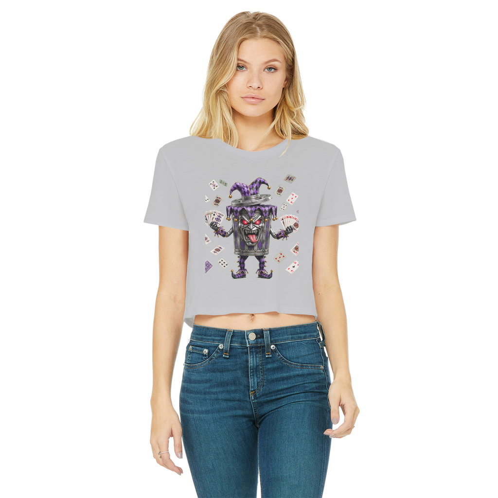 ANGRY CAN MAN 2.0 Classic Women's Cropped Raw Edge T-Shirt
