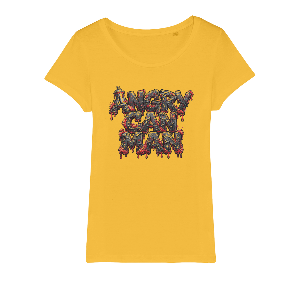 ANGRY CAN MAN 2.0 Organic Jersey Womens T-Shirt