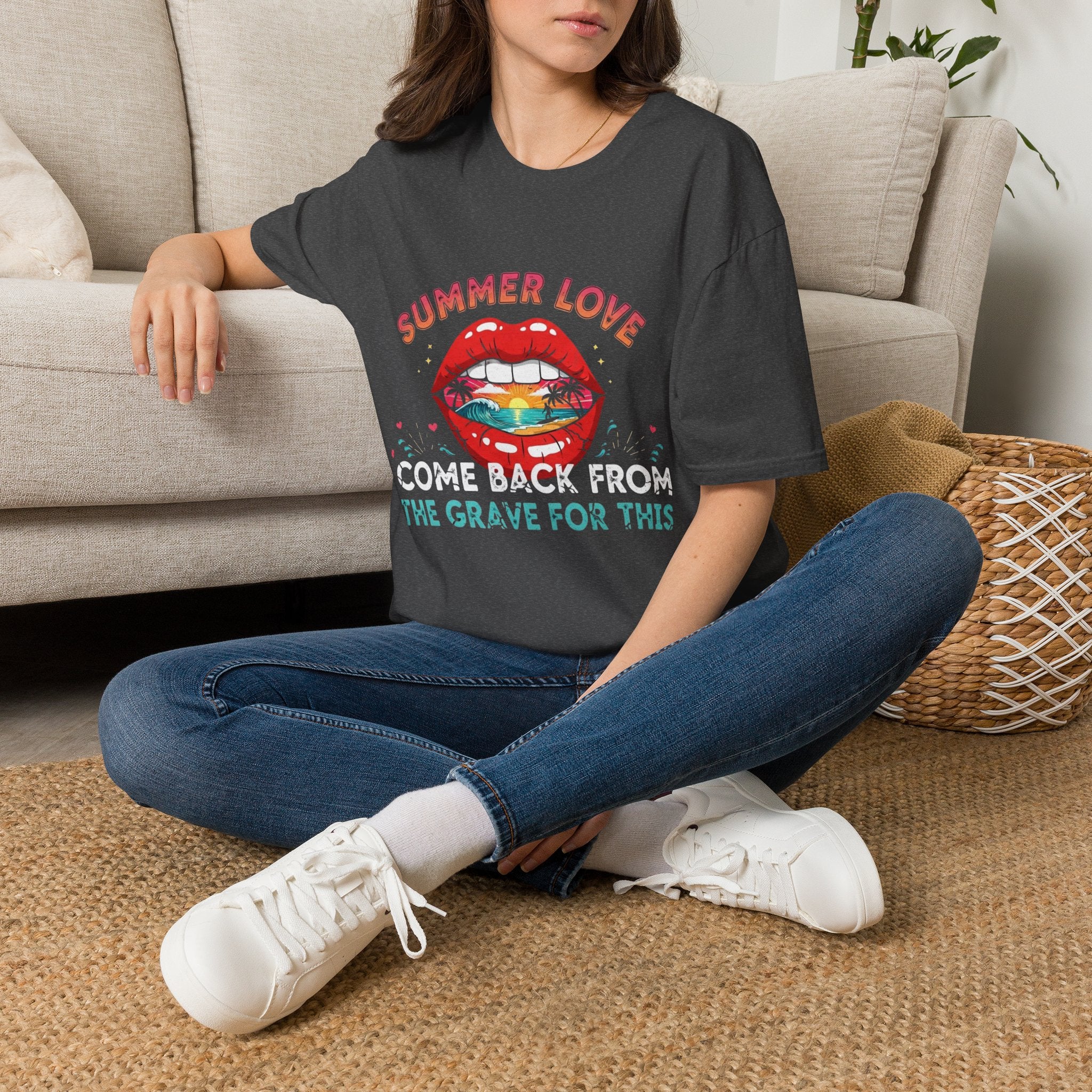Copy of T‑Shirt — Vintage Sunrise 'Some People Are Like Sunrises' Graphic Tee