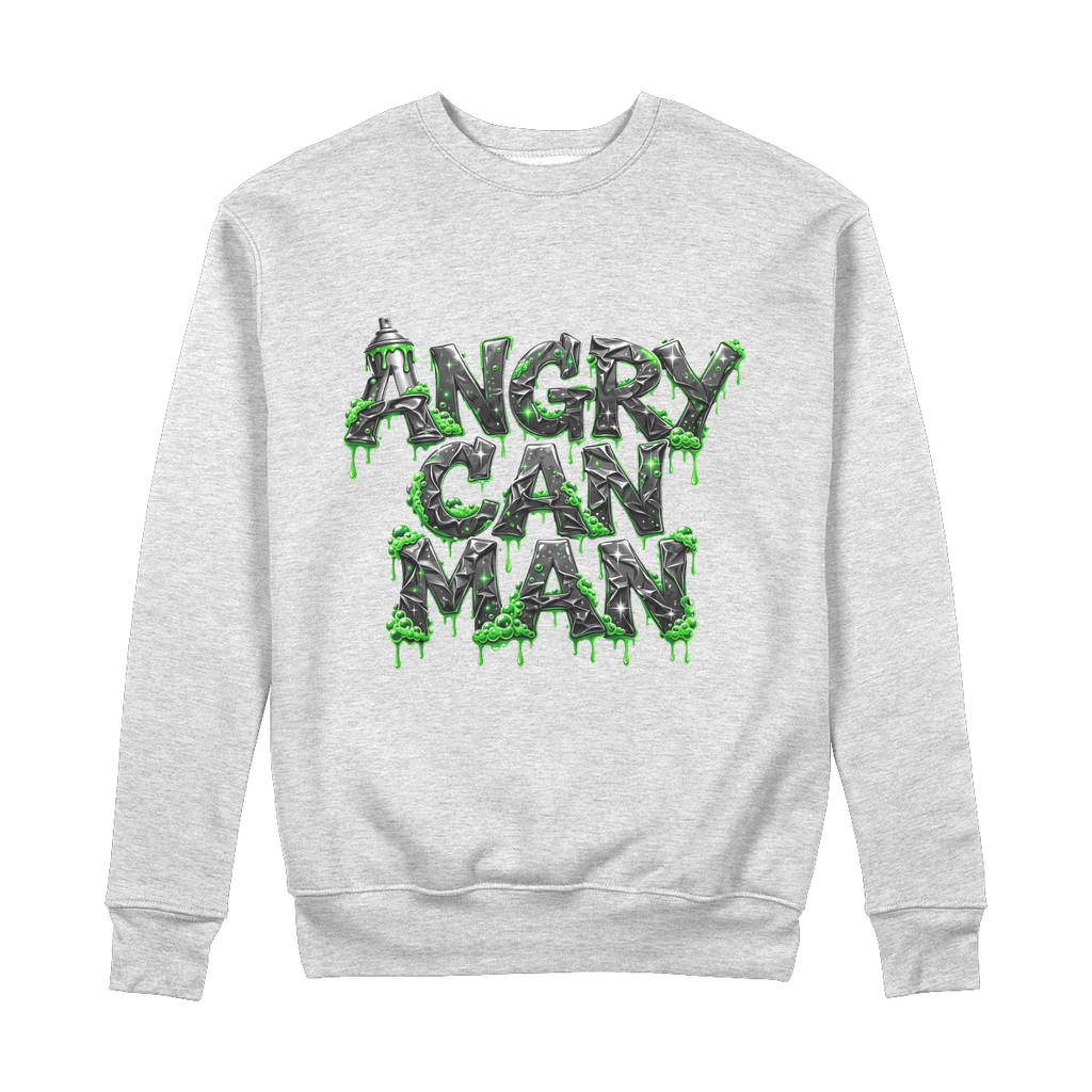 ANGRY CAN MAN 2.0 100% Organic Cotton Sweatshirt