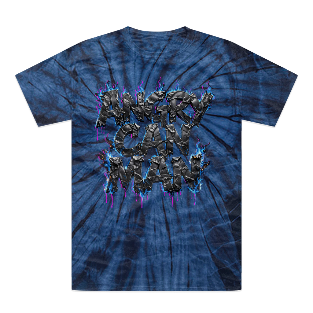 angry can man Tonal Spider Tie-Dye T-Shirt