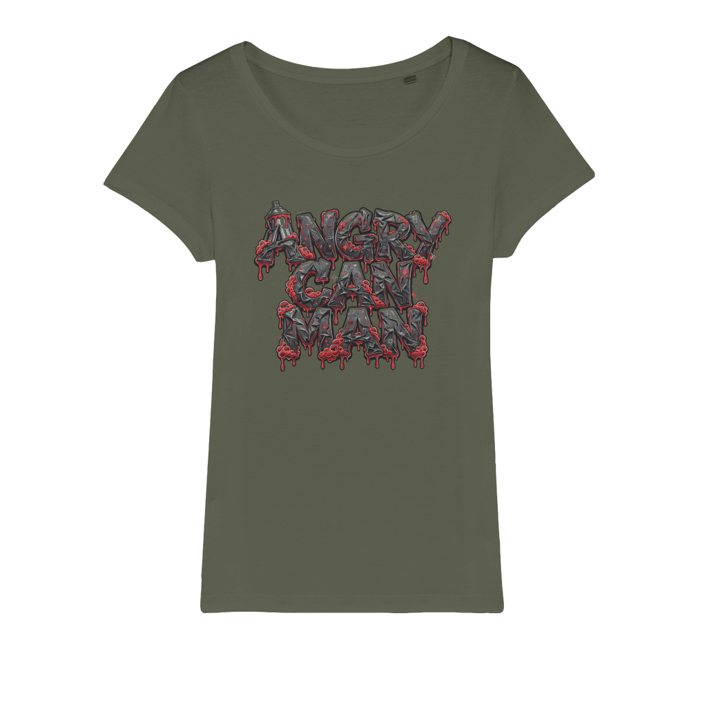 ANGRY CAN MAN 2.0 Organic Jersey Womens T-Shirt