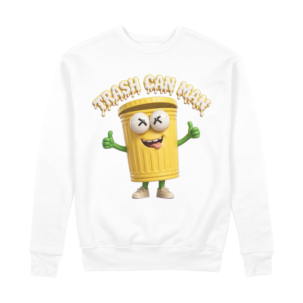 TRASH CAN MAN 100% Organic Cotton Sweatshirt