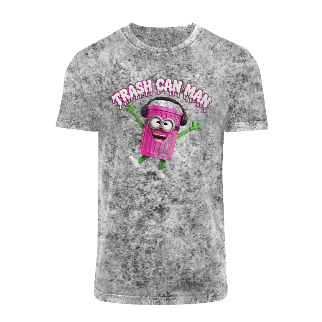 TRASH CAN MAN Acid Washed T-Shirt