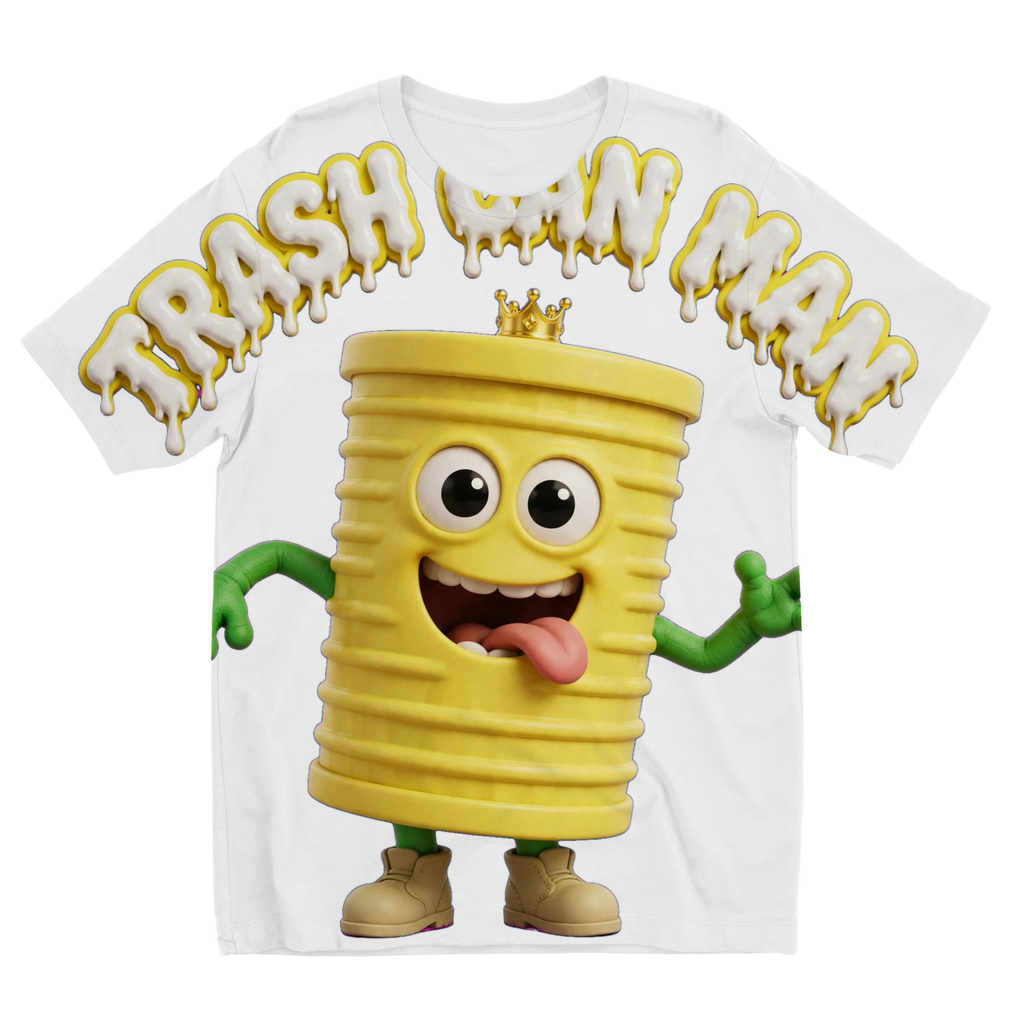 TRASH CAN MAN Sublimation Kids T-Shirt