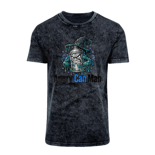 ANGRY CAN MAN 2.0 Acid Washed T-Shirt