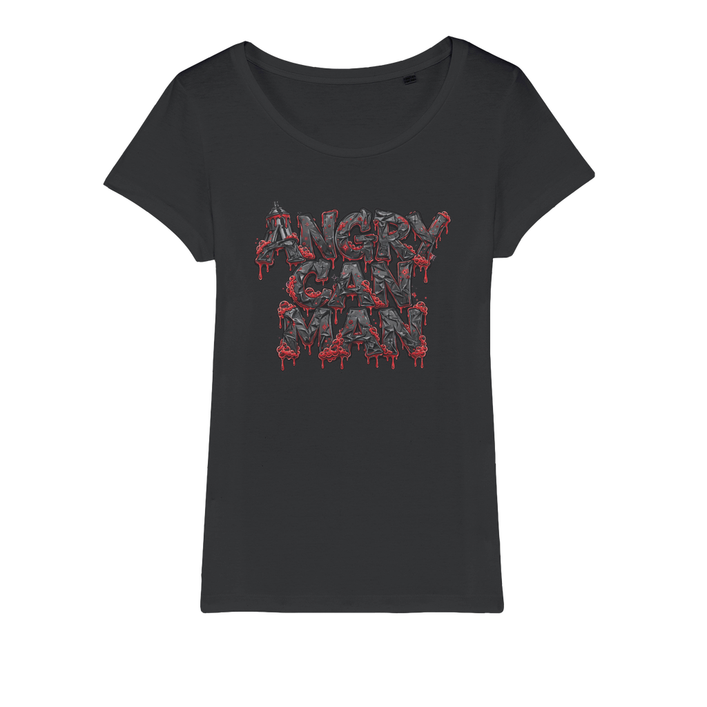 ANGRY CAN MAN 2.0 Organic Jersey Womens T-Shirt