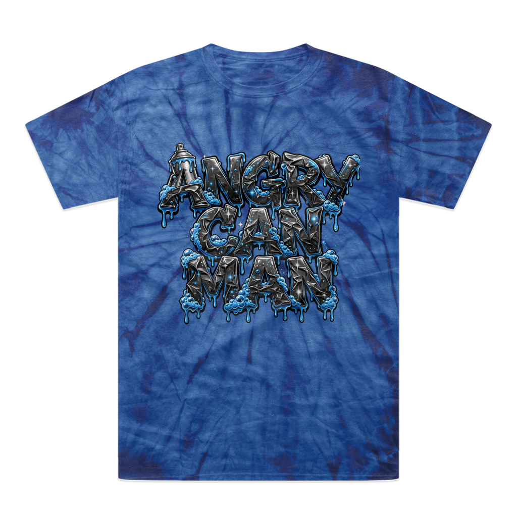 ANGRY CAN MAN 2.0 Tonal Spider Tie-Dye T-Shirt
